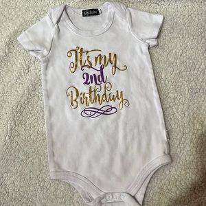 2nd (second) birthday onesie